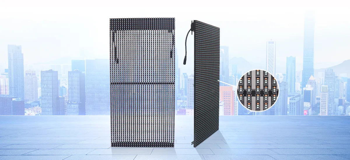 Transparent LED Media Facade Curtain P10.4 P15.625 P20 P25 P31.25 P37.5 DIP Outdoor LED Grid Curtain Display Screen 500×1000