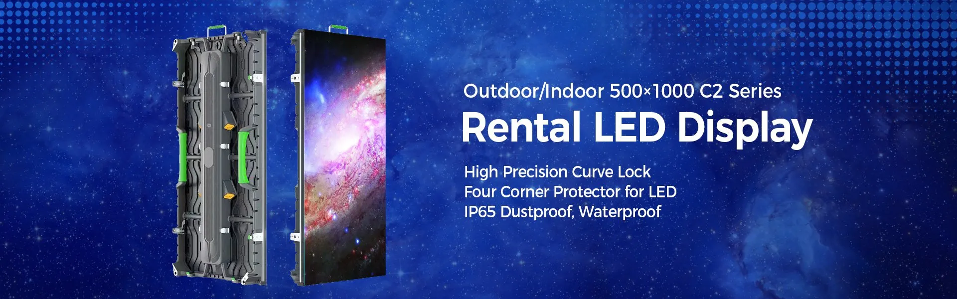 1000C2 Series 1000×500 Outdoor Indoor Rental LED Display Module P1.953 P2.604 P2.976 P3.91 P4.81