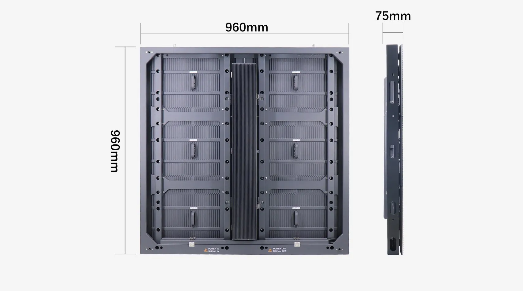 P4 P5.33 P5.7 P6.67 P8 P10 Energy Saving IP66 Dual Service Outdoor Naked Eye 3D LED Screen Display 960×960