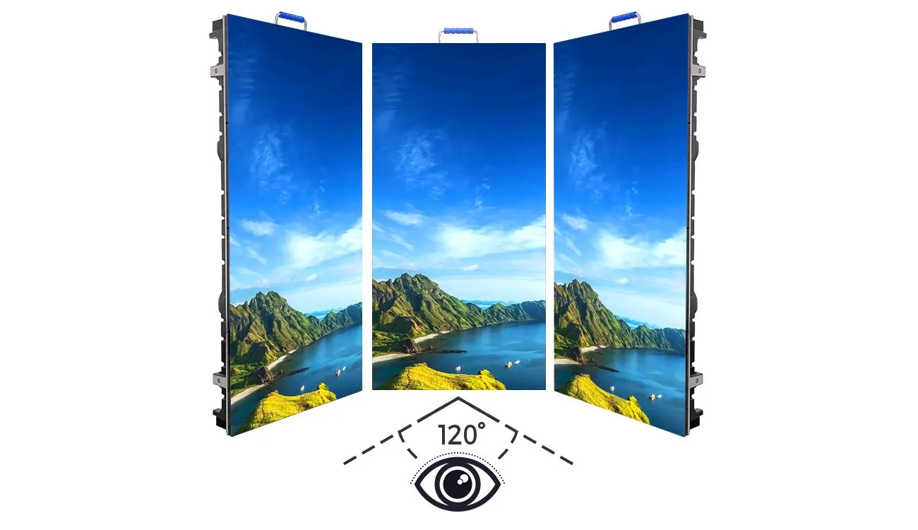Curved 500×1000 Rental LED Screen Panel 1000C4 Series P1.953 P2.604 P2.976 P3.91 P4.81