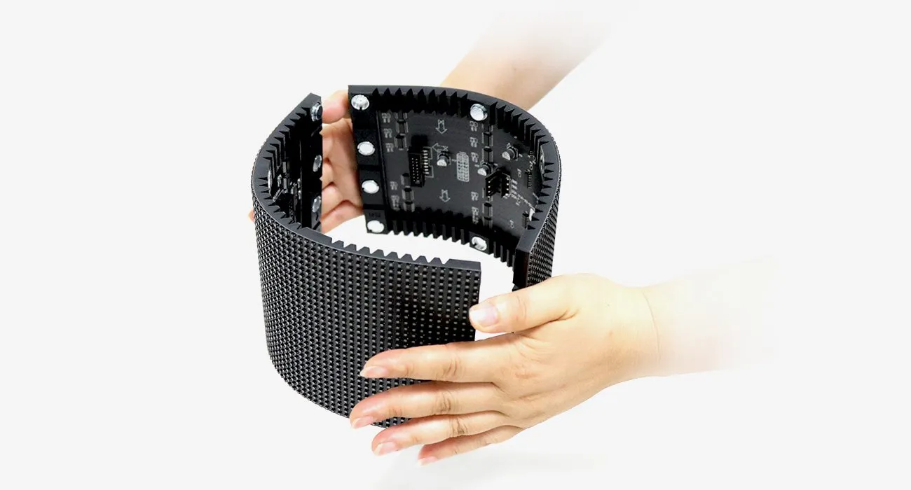 P1.25 P1.579 P1.667 P1.875 P2 P2.5 P3 P3.076 P4 P5 Outdoor Indoor Soft Flexible LED Screen Display