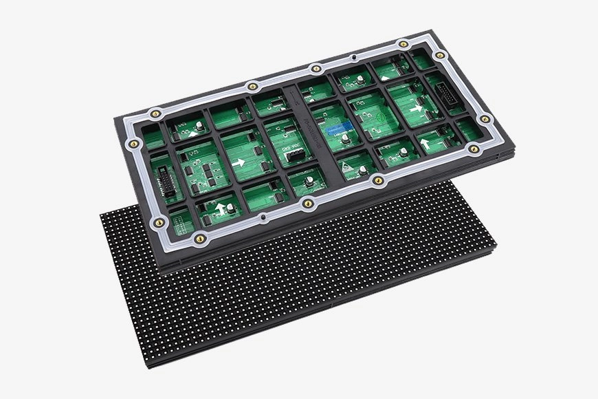 Outdoor-LED-Display-Panel-Modul 160 × 320 Raspberry Pi