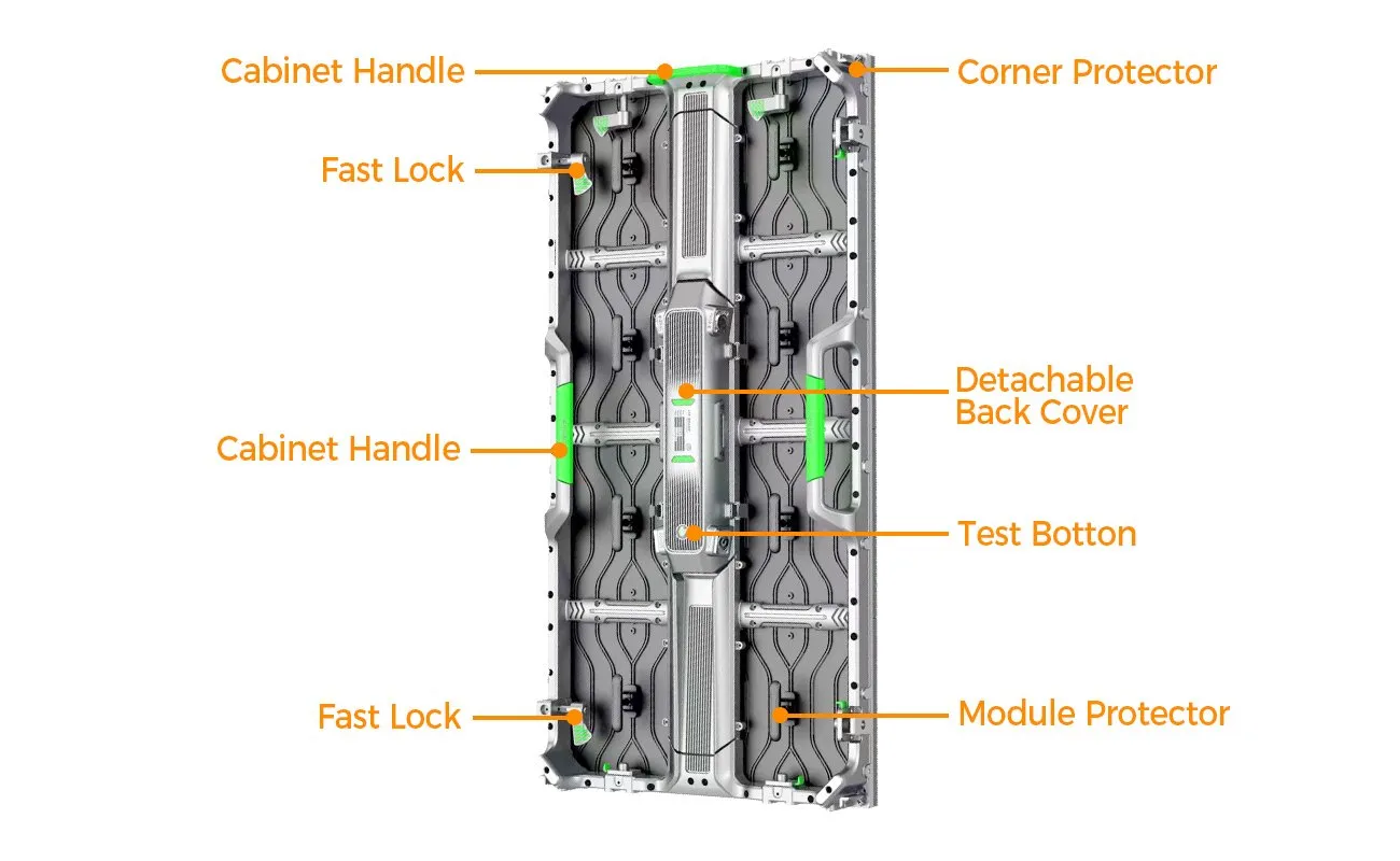 Outdoor 500×1000 LED Display Screen Rental 1000H4 Series P1.56 P1.953 P2.5 P2.604 P2.976 P3.91 P4.81 P5.95