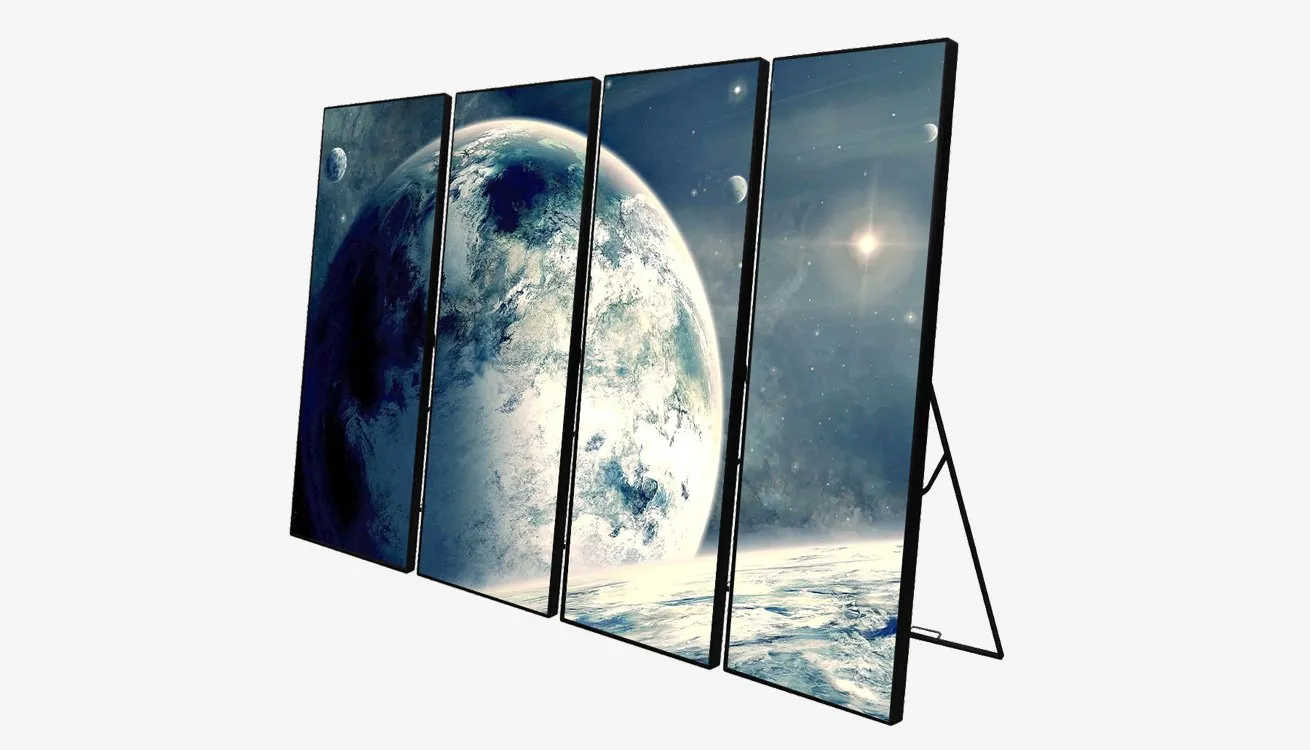 P1.9 P2 P2.5 P3 GOB 640×1920 LED Poster Display Screen For Indoor Outdoor Advertising