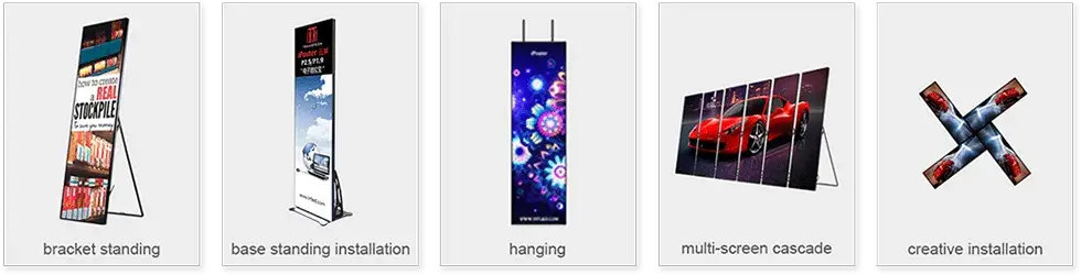 LED Poster Display Screen for Advertising Outdoor Indoor 1920×640