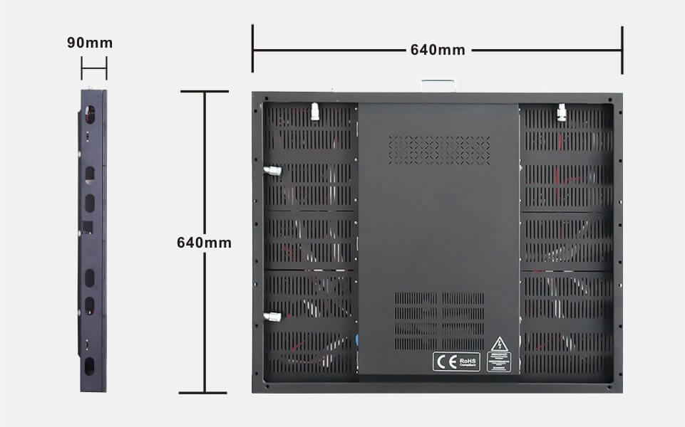 P2 P2.5 P3 P3.076 P4 P5 P6 P10 Indoor Fixed Installation LED Display Screen 960×960 and 640×640