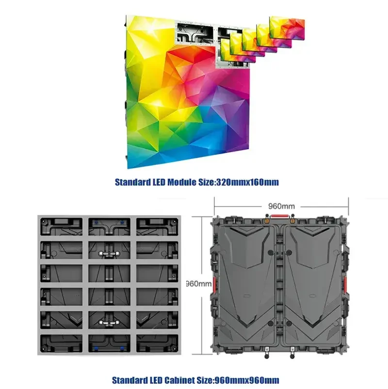 ES960-B Outdoor Energy Saving LED Commercial Advertising Display Screen 960×960