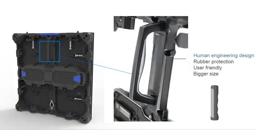 Detachable 500mmx500mm Series Rental LED Display P1.56 P1.95 P2.6 P2.97 P3.91 P4.81