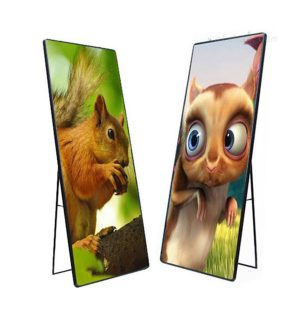 P1.9 P2 P2.5 P3 GOB 640×1920 LED Poster Display Screen For Indoor Outdoor Advertising